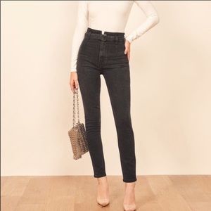 Reformation Kayo Black Skinny Jeans